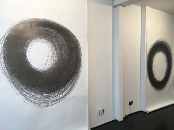 Ana Mendes, Drawing IV, performance/installation, 2019, exhibition view Nordic Art Association, Stockholm, Sweden (c) Photo Agency Gallery